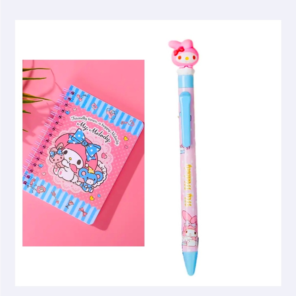 Sanrio My Melody
Anime Loose Leaf
Notebook/Journal Mini Book with Pen. NWT